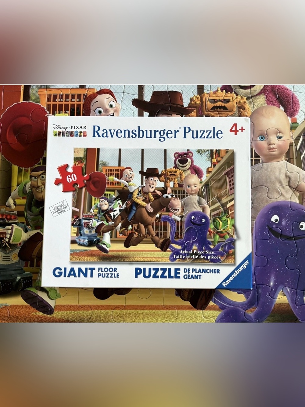 Disney Pixar Ravensburger Puzzle Playing Around Toy Story 3 Giant Floor Puzzle